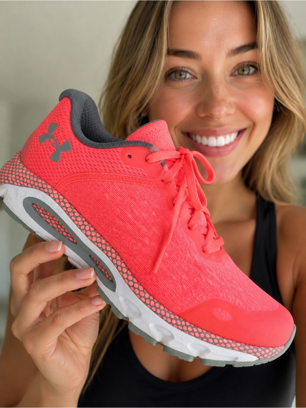 Bright Coral Athletic Sneakers